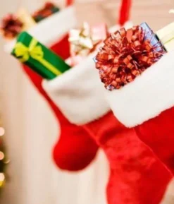 Merkloos Kerstsokken>Set Of 5 - Santas Stockings