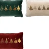 Sierkussen.nl Kerstkussens>Set Van 3 Kerst Sierkussens - Rood - Wit - Groen - Goud - 3X Trees - Inclusief Polyester Vulling - Zachte Stoffen - Sfeerkussens