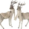 Boltze Kerstbeelden>Set Van 2 Prachtige Grote Rendieren