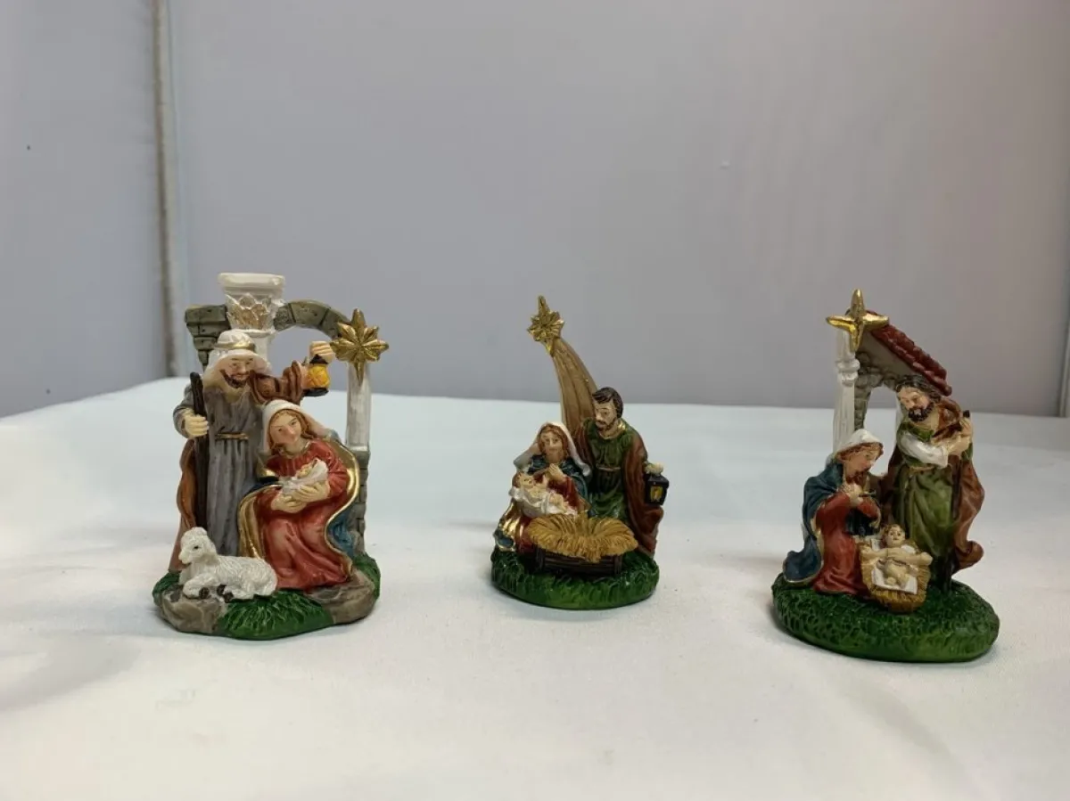 Eigenmerk Home made Kerststallen>Set Van 3 Verschillende Kerststallen