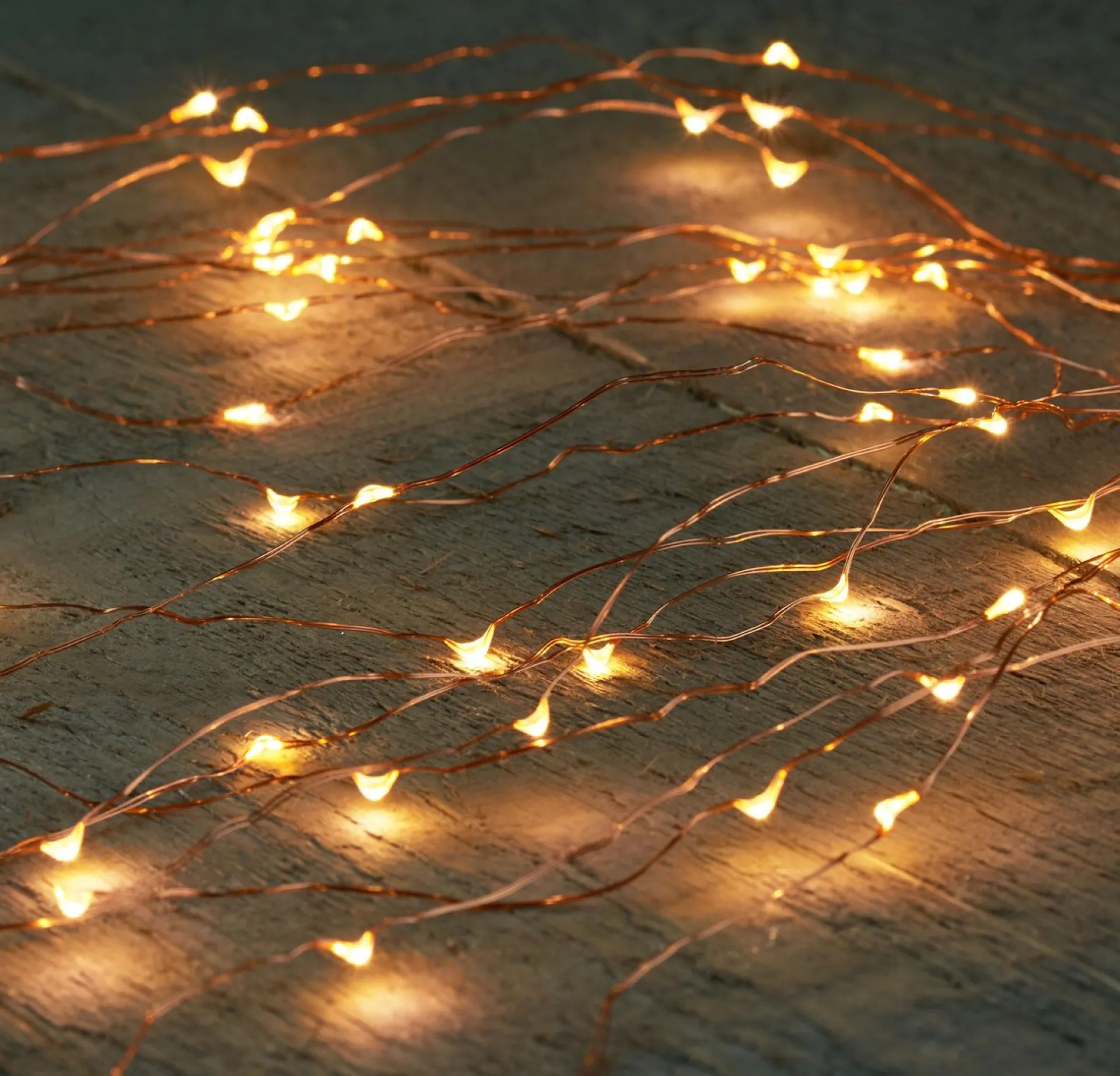 Anna's Collection Set Van 4X Stuks Cascade Draadverlichting Lichtsnoer Met 100 Lampjes Warm Wit Met 10 Lichtdraden - Kerstverlichting Store