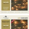 Anna's Collection Set Van 3X Stuks Cascade Draadverlichting Lichtsnoer Met 160 Lampjes Warm Wit Met 8 Lichtdraden - Lichtsnoeren - Kerstverlichting Shop