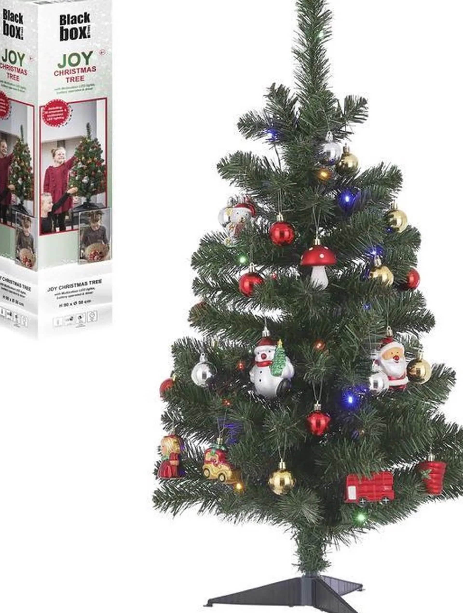 Mica Decorations Set Van 2X Stuks Complete Kunst Kerstbomen/Kunstbomen Met Versiering En Verlichting 90 Cm Cheap