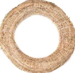 Merkloos Kerstkransen>Set Van 3X Stuks Decoratie Kransen Van Stro 35 Cm - Diy Kransen Maken - Kerst Deurkransen - Herfststukje Maken