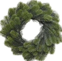 Merkloos Kerstkransen>Set Van 2X Stuks Dennenkrans 50 Cm Met 106 Takken Kerstversiering - Deurkransen / Kerstkransen