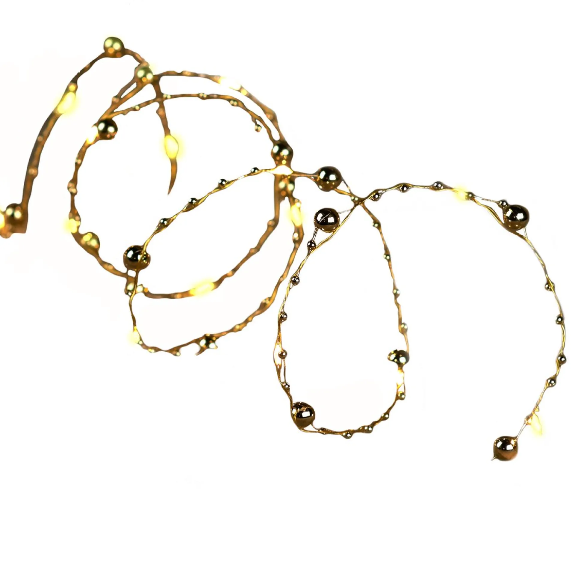 Anna's Collection Set Van 2X Stuks Draadverlichting Lichtsnoer Met 20 Lampjes Warm Wit 200 Cm - Lichtdraden/Lichtsnoeren - Kerstverlichting Fashion