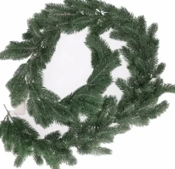 Merkloos Guirlandes>Set Van 2X Stuks Groene Dennentakken Dennenslinger Kerstslinger 180 Cm - Kerstslingers/Dennen Guirlandes