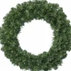 Decoris Kerstkransen>Set Van 2X Stuks Groene Kerstkrans / Dennenkrans 60 Cm Kerstversiering - Dennenkransen/Kerstkransen/Deurkransen