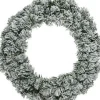 Decoris Kerstkransen>Set Van 2X Stuks Groen/Witte Kerstkrans 60 Cm Imperial Met Kunstsneeuw - Kerstkransen Kerstversieringen/Kerstdecoraties
