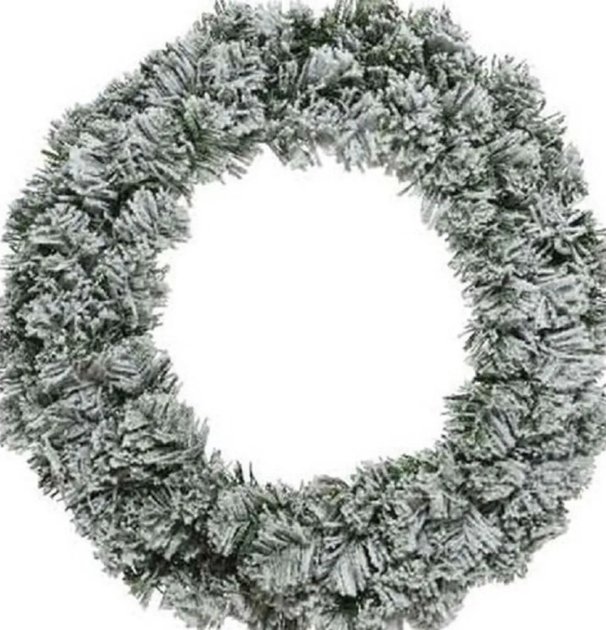 Decoris Kerstkransen>Set Van 2X Stuks Groen/Witte Kerstkrans 60 Cm Imperial Met Kunstsneeuw - Kerstkransen Kerstversieringen/Kerstdecoraties