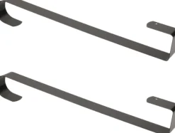 Merkloos Kerstkransen>Set Van 2X Stuks Kerst Kransen Deurhangers/Haken 38 Cm Metaal - Kerstversiering/Kerstdecoratie Hanger