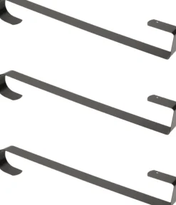 Merkloos Kerstkransen>Set Van 3X Stuks Kerst Kransen Deurhangers/Haken 38 Cm Metaal - Kerstversiering/Kerstdecoratie Hanger