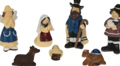 Merkloos Kerststallen>Set Van 7X Stuks Kinder Kerststal Beelden/Kerstbeelden - Religieuze Beelden/Kerststallenfiguren