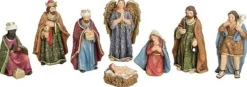 Merkloos Kerststallen>Set Van 8X Stuks Polystone Kerststal Beelden / Figuren 3-11 Cm