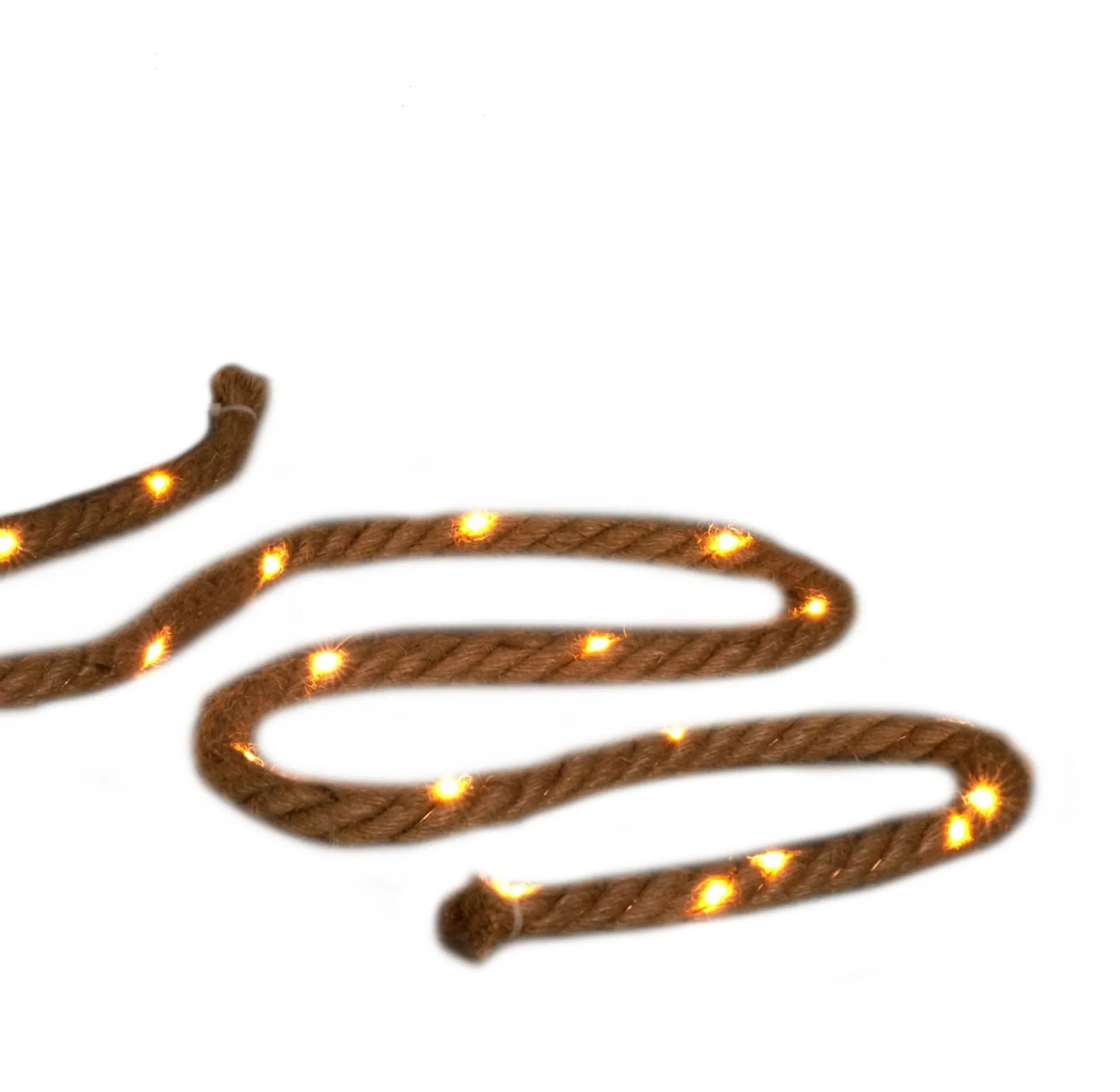 Anna's Collection Set Van 2X Stuks Touwverlichting Jute Met 80 Lampjes Warm Wit 600 Cm Met Timer - Kerstverlichting Lichtsnoeren Kerstversiering Online