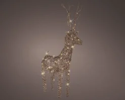 Lumineo Sierlijke Rotan Hert Met Led Verlichting Voor Buiten En Binnen - 104Cm Cheap