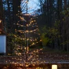 Sirius Isaac Kerstboom - H 210 Cm - D 60 Cm - Bruin/Sneeuweffect - 348 Led Lichtjes - Indoor En Outdoor Hot