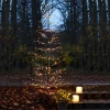 Sirius Home Sirius Isaac Kerstboom - H 120 Cm - D 40 Cm - Bruin/Sneeuweffect - 110 Led Lichtjes - Indoor En Outdoor Sale