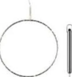 Sirius Home Kerstkransen>Sirius Liva Cirkel Lichtkrans Kerstverlichting - D 25 Cm - Zilver - 80 Leds - Op Batterijen