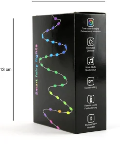 Solistech Slimme Led Lichtsnoer 10 Meter - Rgb - Individuele Lichtpuntjes Instellen - 100 Leds - App Bediening - Ip65 Waterbestendig - Veel Slimme Opties - Usb Plugin - Kerstverlichting - Energiezuining & Duurzaam Online