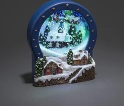 Konst Smide Kerststukjes>Sneeuwlantaarn Voor Binnen - Dorp - 27 Cm Hoog