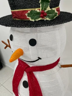 Magic Christmas Toys Sneeuwpop Kerst Sneeuwman Met Witte (Happy Christmas) Luxe Xxl (1.20M) Flash Sale