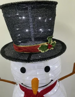 Magic Christmas Toys Sneeuwpop Kerst Sneeuwman Met Witte (Happy Christmas) Luxe Xxl (1.20M) Flash Sale