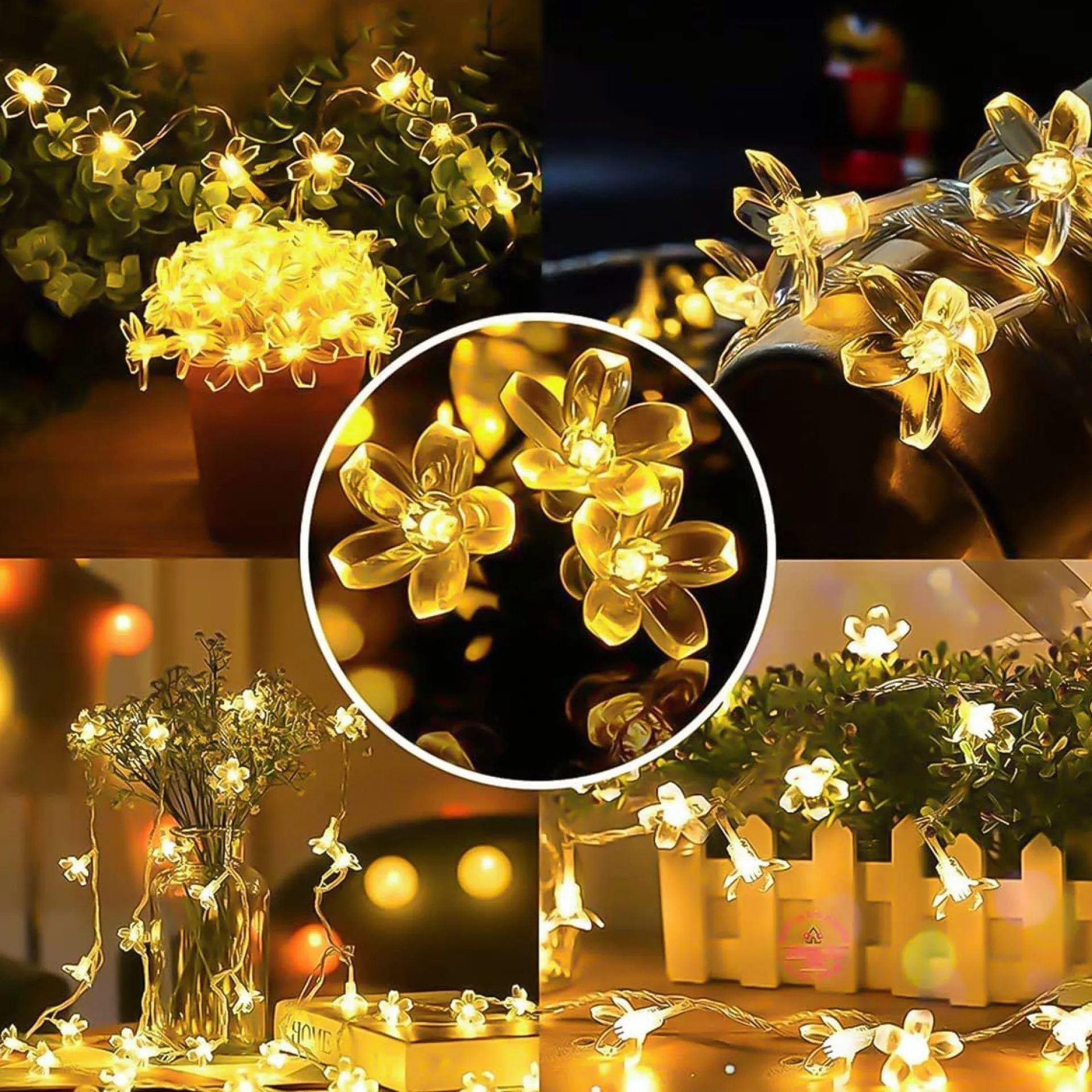 Xd Xtreme Solar Cherry Blossom - Kersenbloesem Verlichting - Zonne-Energie Slinger - Tuinverlichting - Tuindecoratie - Zonnepaneel Outlet