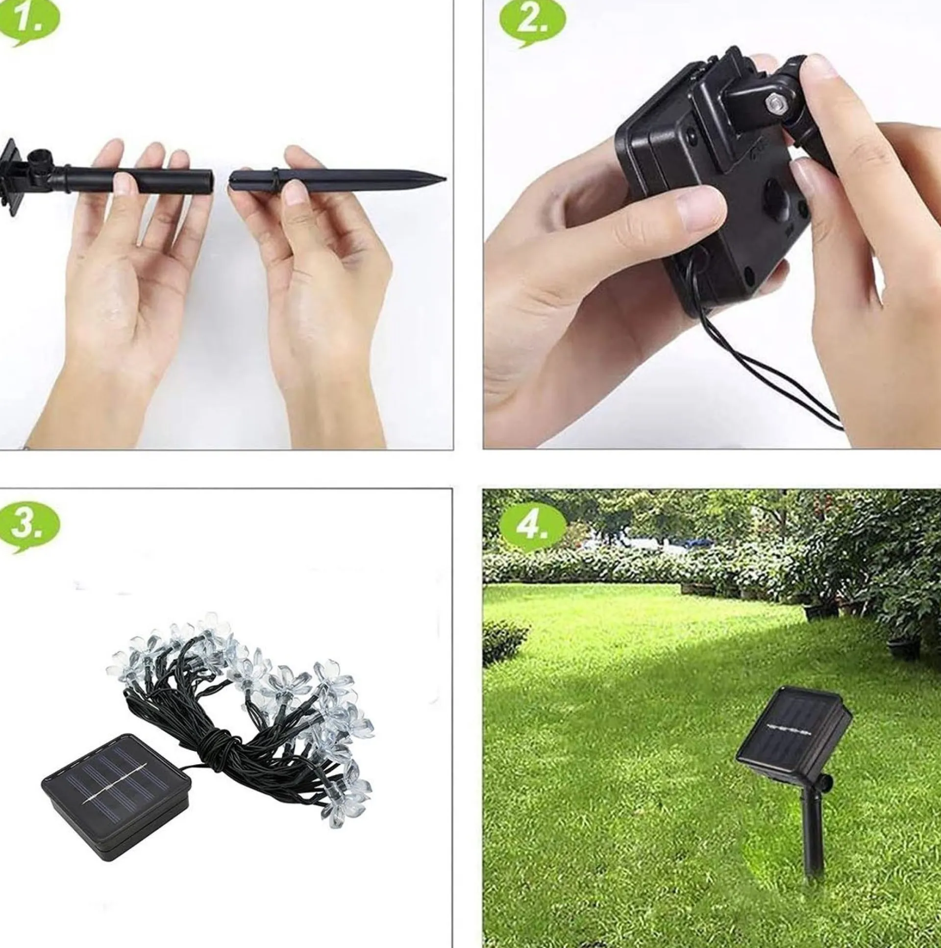 Xd Xtreme Solar Cherry Blossom - Kersenbloesem Verlichting - Zonne-Energie Slinger - Tuinverlichting - Tuindecoratie - Zonnepaneel Outlet