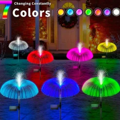 Merkloos’’ Solar Jellyfish Lamp - Tuinlamp - Led - Zonne-Energie - Veranderende Kleur - Solar Tuinlamp - Tuinlamp Zonne-Energie Cheap