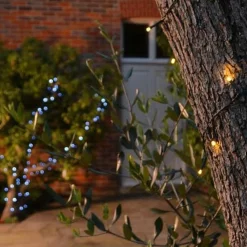 Solarwandlamp.nl Solar Lichtsnoer Led Buiten - 100 Lampen - Warm-Wit Licht - Tuinverlichting Op Zonne-Energie Best Sale