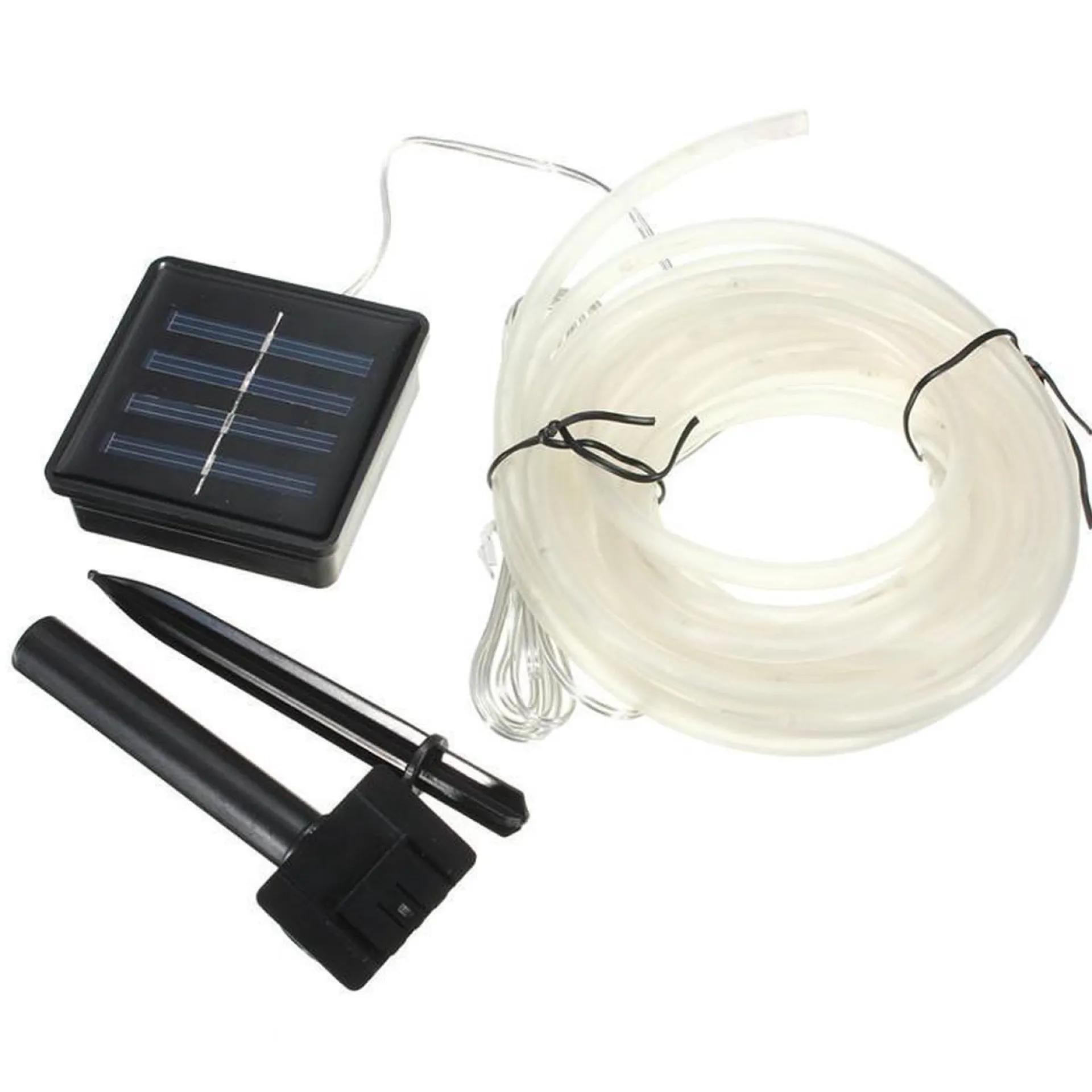 Rextech Solar Tuinverlichting - Lichtslang Buiten 'Rope' - Met Los Solarpaneel - Lichtsnoer Op Zonne-Energie Best