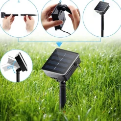 Rextech Solar Tuinverlichting Lichtsnoer Holly - 100 Leds - Warm Wit Licht - Op Zonne-Energie Hot