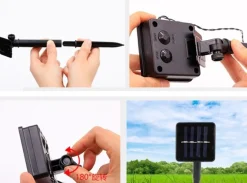 Merkloos Solar Tuinverlichting Op Zonne Energie, 12M Snoer 100Led, Warm Wit Licht Voor Binnen & Buiten, Color Box Best