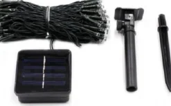 Merkloos Solar Tuinverlichting Op Zonne Energie, 12M Snoer 100Led, Warm Wit Licht Voor Binnen & Buiten, Color Box Best