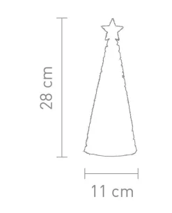 Sompex - Tafellamp - Glamor - Kerstboom - 33Cm Clearance