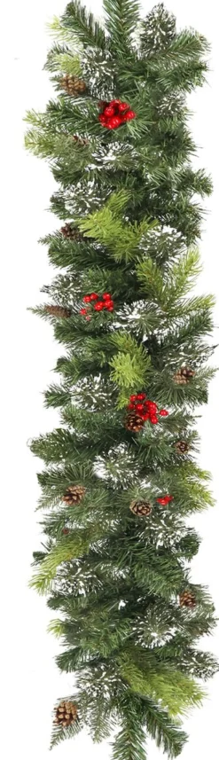 springos Guirlandes> Guirlande - Kerstslinger Deluxe - 1 Meter - Groentinten