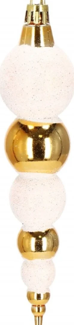 springos Kerstboomversieringen></noscript> Kerstballen | Kerstversiering | Onbreekbaar | 153 Stuks | Goud/Wit