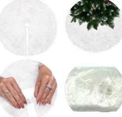 springos Kerstboomrok | Kerstboomkleed | Kerstboomversiering | 72 Cm | Wit Fashion