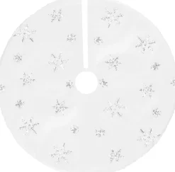 springos Kerstboomrok | Kerstboomkleed | Kerstboomversiering | 90 Cm | Wit Store