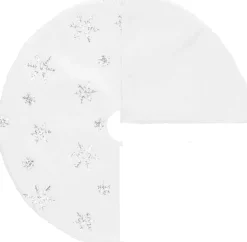 springos Kerstboomrok | Kerstboomkleed | Kerstboomversiering | 90 Cm | Wit Store