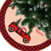 springos Kerstboomrok | Kerstboomkleed | Kerstboomversiering | 91 Cm | Rood/Zwart/Geruit Best Sale
