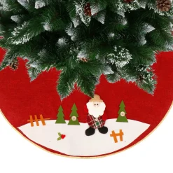 springos Kerstboomrok | Kerstboomkleed | Kerstboomversiering | 89,5 Cm | Rood Store