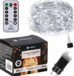 springos Kerstverlichting | Binnen & Buiten | 30 M + 3 M Snoer | 300 Led | Inclusief Afstandsbediening | Koud Wit Outlet