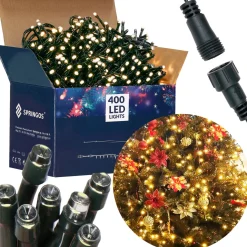 springos Kerstverlichting | Binnen & Buiten | 24 M | 400 Led | Warm Wit Sale