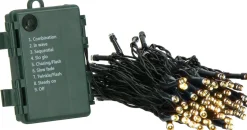 springos Kerstverlichting | 10,5 M | Batterij | 100 Led | Warm Wit Best Sale