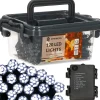 springos Kerstverlichting | Binnen & Buiten | Kristalvorm | 9 M | Batterij | 120 Led | Koel Wit Discount