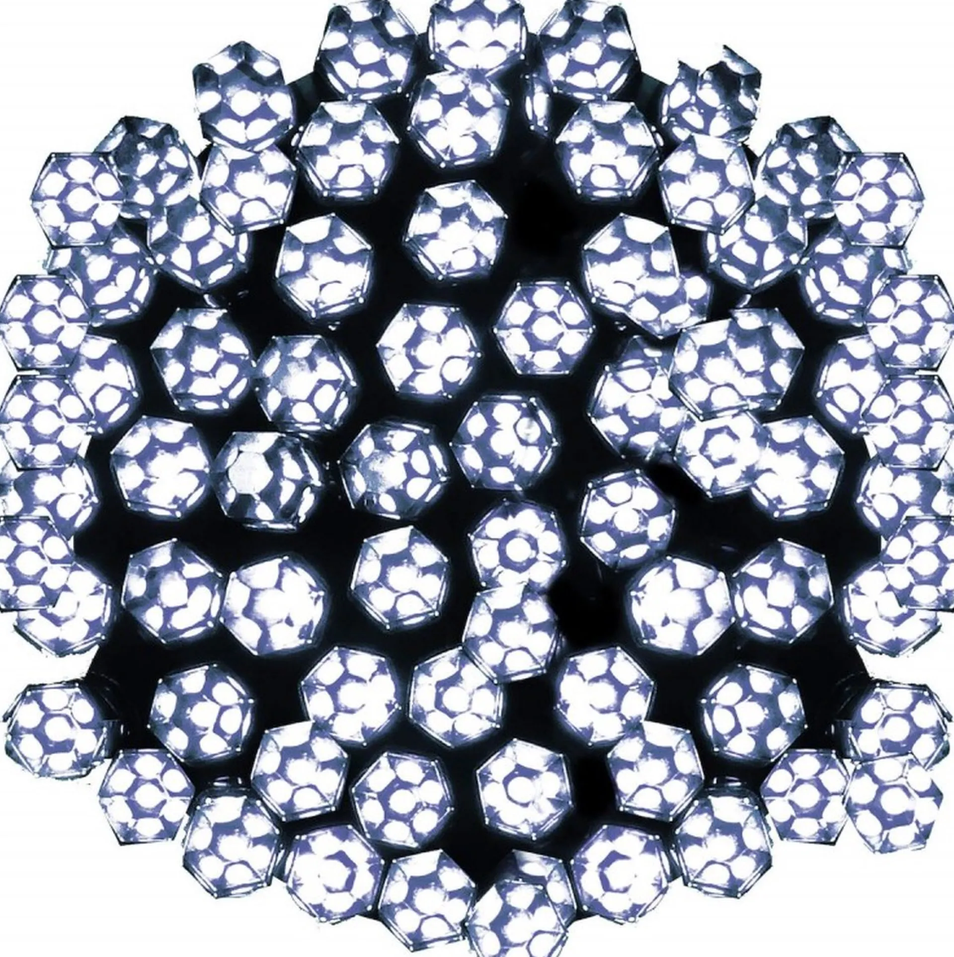 springos Kerstverlichting | Binnen & Buiten | Kristalvorm | 9 M | Batterij | 120 Led | Koel Wit Discount