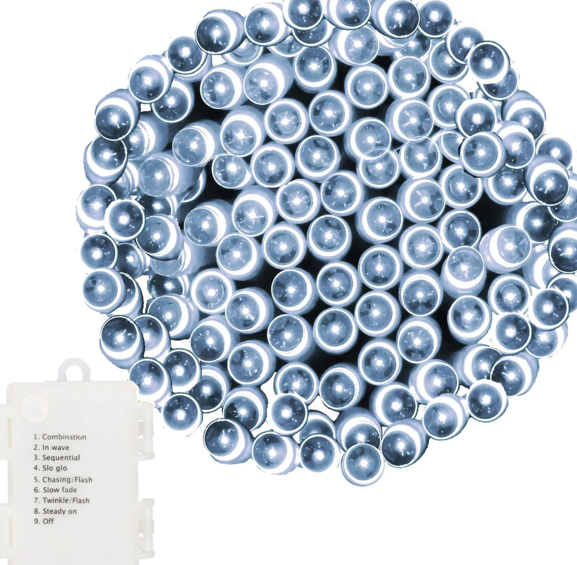 springos Kerstverlichting | 10,5 M | Batterij | Afstandsbediening | 100 Led | Koel Wit Best Sale