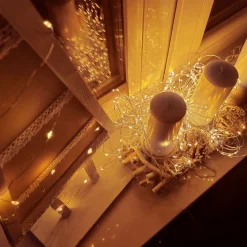 springos Kerstverlichting | 9.9 M + 0.3 M Snoer | Batterij | Inclusief Afstandsbediening | 100 Led | Warm Wit Sale